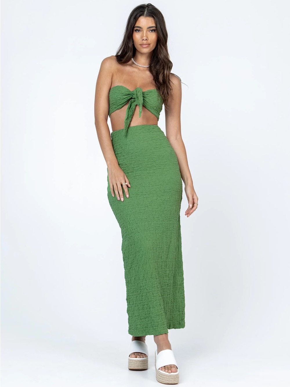 Princess Polly Matilda Maxi Set Green size 0